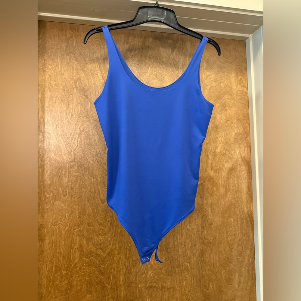 Abercrombie & Fitch soft AF collection Royal Blue Scoop Neck Bodysuit